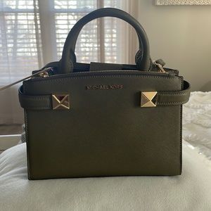 Green Michael Kors satchel